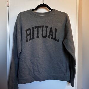 Ritual Apparel Crew Neck Sweatshirt | Gray | Size Medium
